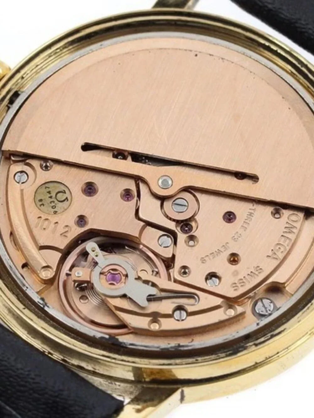 OMEGA Geneve 166.0163 Date Cal.1012 gold Dial Automatic Men's Watch_962665